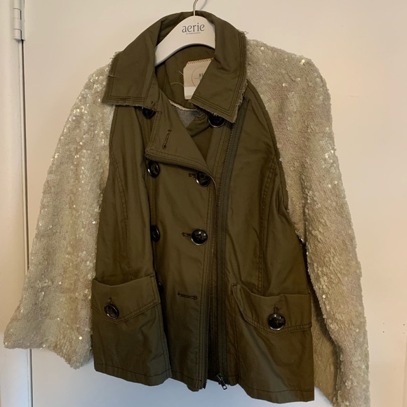 Anthropologie Shimmer sleeve Anorak by Hei her - Picture 4 of 7